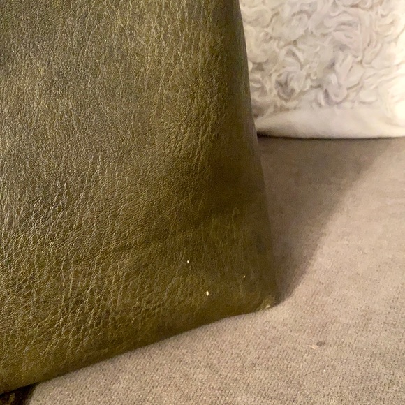 Crossbody Vegan Leather Purse Dark Olive Green - Picture 10 of 16